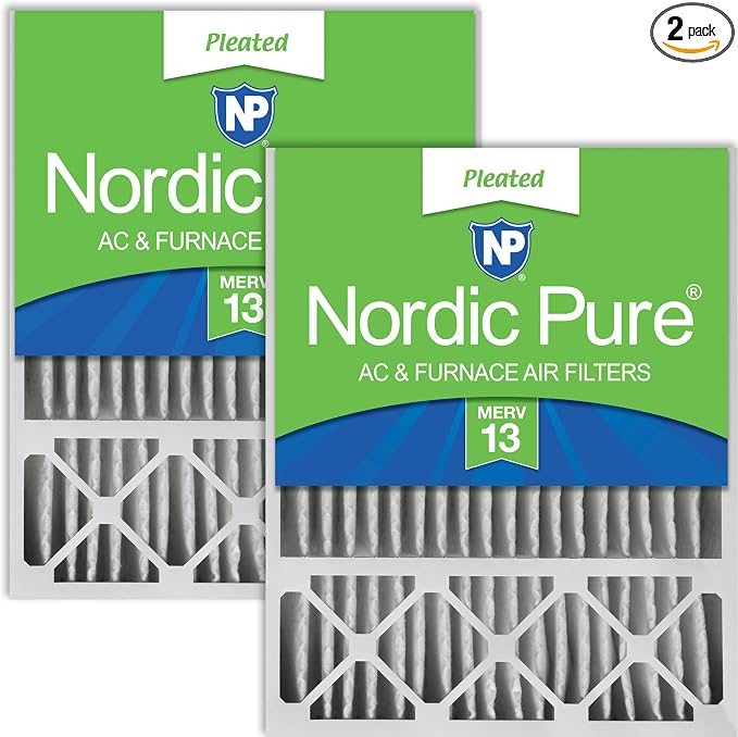 Nordic Pure 20x25x5 Honeywell/Lennox Replacement MERV 13 Air Filters 2 Pack by NordicPure