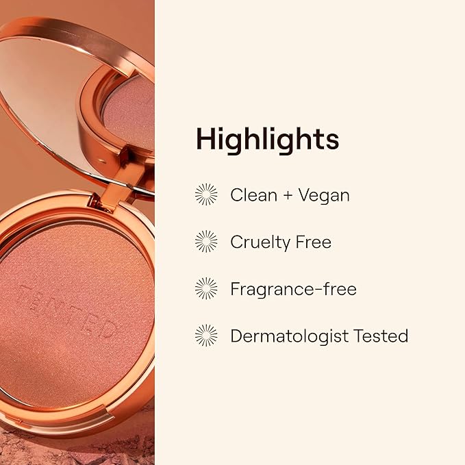 Live Tinted Huebeam Gradient Blushing Bronzer - Lightweight, Highly-Pigmented, Buildable & Blendable - Sunkissed, Glowy, Even Toned Skin Face Blush and Bronzer - Sonoran Sunrise