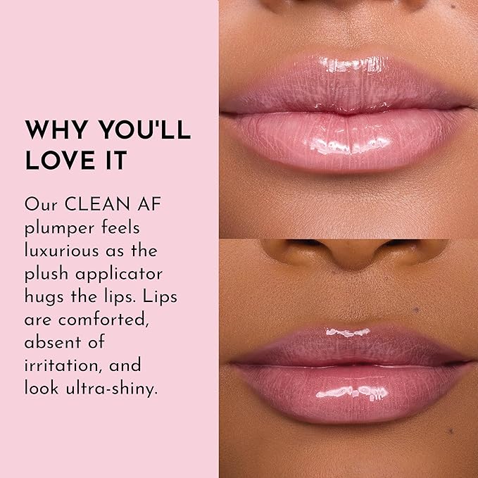 Lawless Forget the Filler Lip Plumping Line Smoothing Gloss - Strawberry Shortcake - Premium Volumizing Lip Gloss with Natural Ingredients Designed to Plump, Firm, and Hydrate Lips 0.11 oz