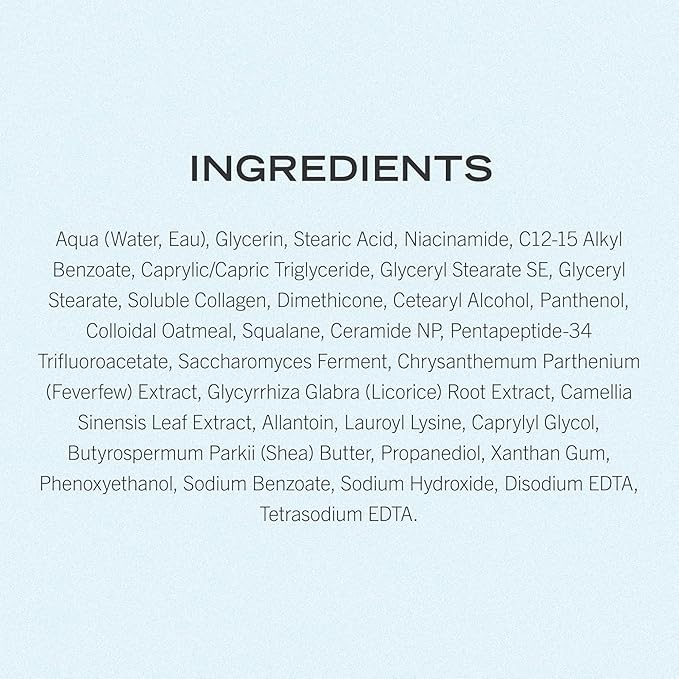 First Aid Beauty - Firming Collagen Cream with Peptides & Niacinamide, Ultra-Rich Plumping Moisturizer, Hydrates & Visibly Firms, Non-Comedogenic, Safe for Sensitive Skin, 3.5 oz