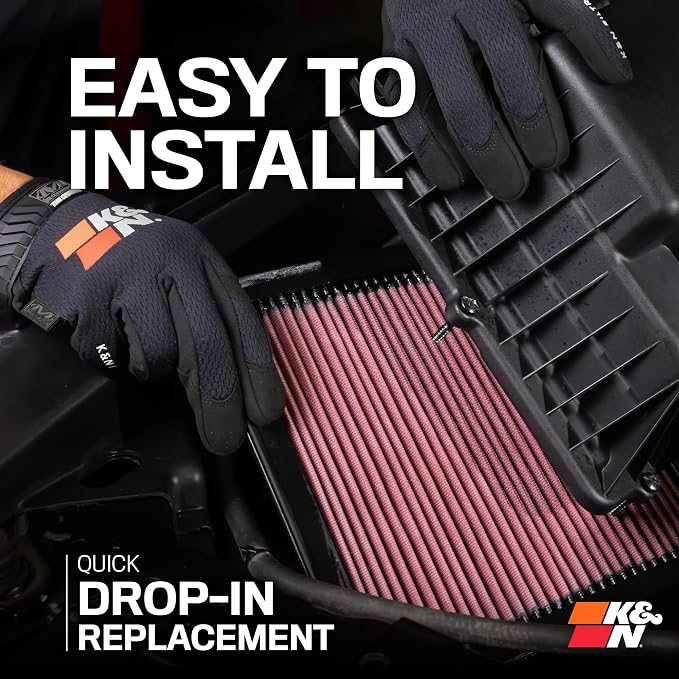 K&N High-Flow Original Lifetime Engine Air Filter: Increase Performance - Image 9