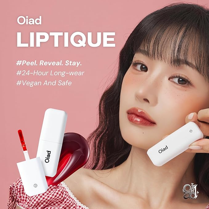 Liptique Korean Lip Stain Peel Off - 24 Hour Long Lasting Lip Tattoo, Waterproof & Transfer Proof, Nourishing & Hydrating Lip Tint for Women, Instant Plumping Lip Tints Peel Off (006 WINTTO)