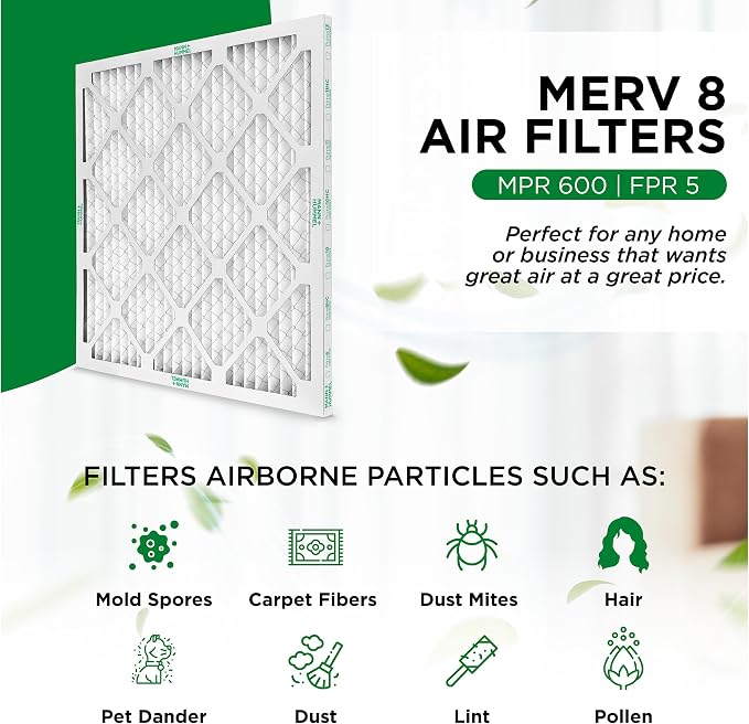 Mann+Hummel 20x20x1 MERV 8 Pleated HVAC AC Furnace Air Filters. 4 Pack. - Image 4