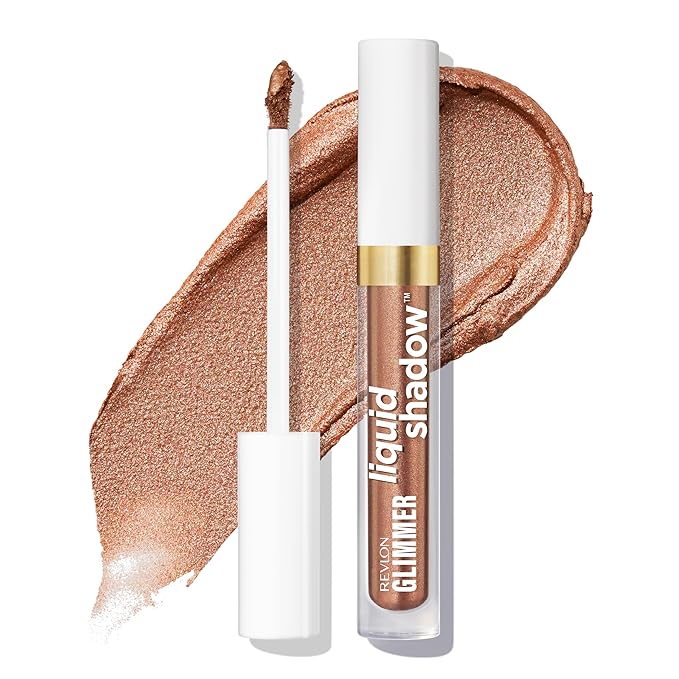 REVLON Glimmer Liquid Shadow, Smudge-Proof Shimmer Eyeshadow Makeup, Long Lasting, High Pigment, 203 Spaced Out