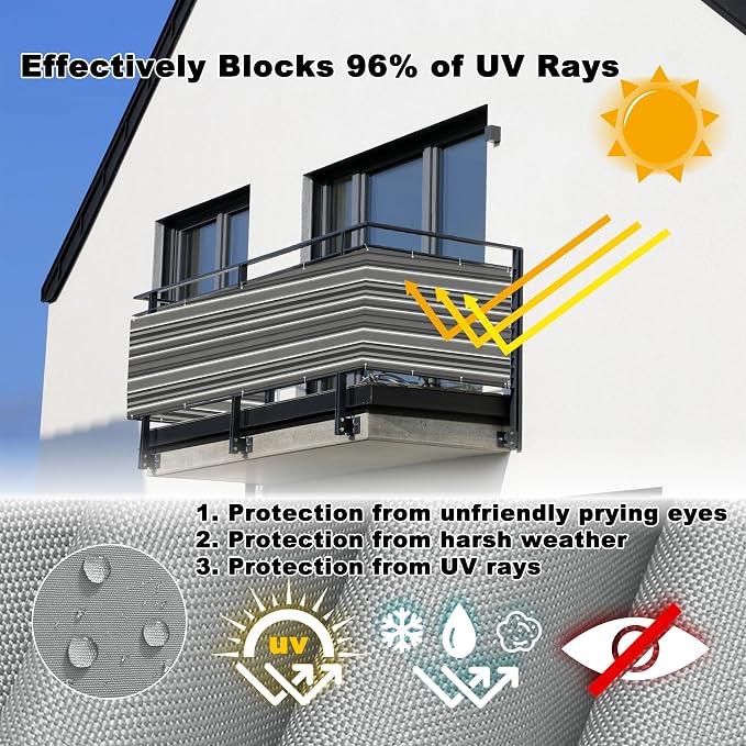 Privacy Fence Screen 3' x 19 UV Protection Weather-Resistant Privacy Fence - Image 4