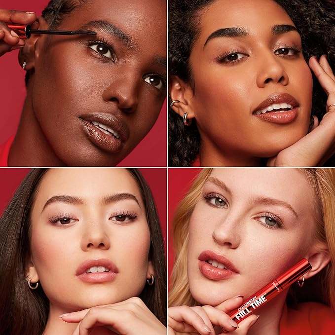 Revlon ColorStay Full Time Volumizing Mascara, 24 Hour Wear, Smudge-Proof, Non-Clumping, Flake-Free, Stocking Stuffer for Her, 411 Blackest Black, Waterproof