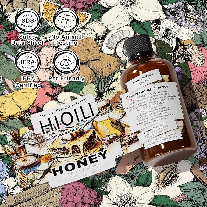 HIQILI Lilac Fragrance Oil for DIY Perfume, Candle & Soap Making, Soft Floral Scents for Essential Oils Diffuser - 1 Fl Oz