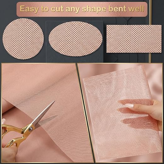 Therwen 24 Inch x 10 ft Copper Mesh Screen 99.9% Pure Copper 40 Mesh Roll Wire - Image 4