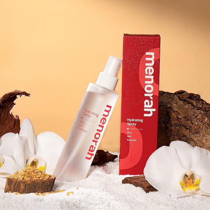 menorah Skincare - Hydrating Spray - with Rice and Prebiotic, Toner, Soothing Facial Spray, Trouble Care, Moisture Balance, Refreshing, Purifying, Calming, All Skin Types