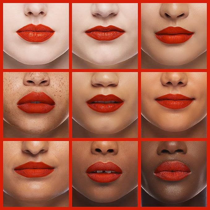 Palladio Herbal Lipstick, Rich Pigmented and Creamy, Infused with Aloe Vera, Chamomile & Ginseng, Prevents Lips from Drying, Combats Fine Lines, Long Lasting Lipstick, Coral Punch