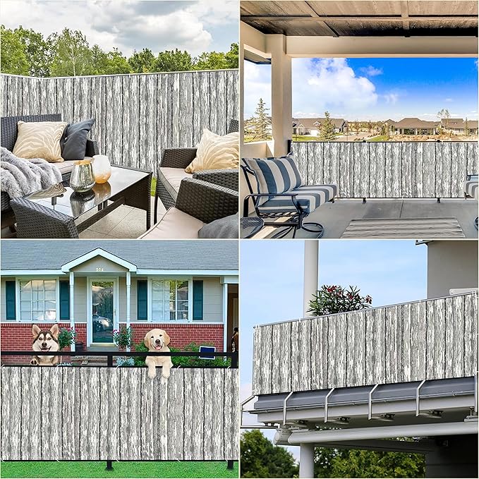 Privacy Fence Screen 3.3' x 23' UV Protection Weather-Resistant Privacy Screen - Image 7