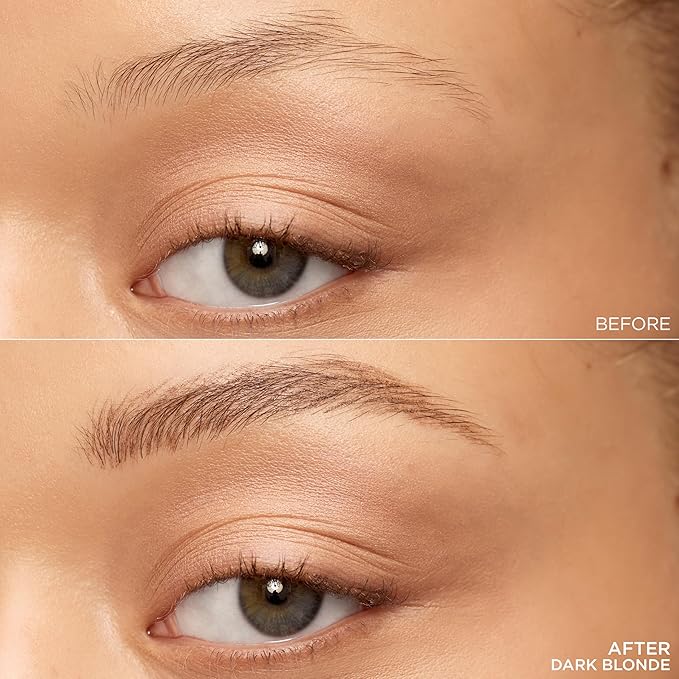 L'Oreal Paris Faux Brow, Hair-Like, Filling Eyebrow Pen with Double-Brush Tip, Fast & Precise Eyebrow Makeup, Dark Blonde, 0.04 Fl Oz