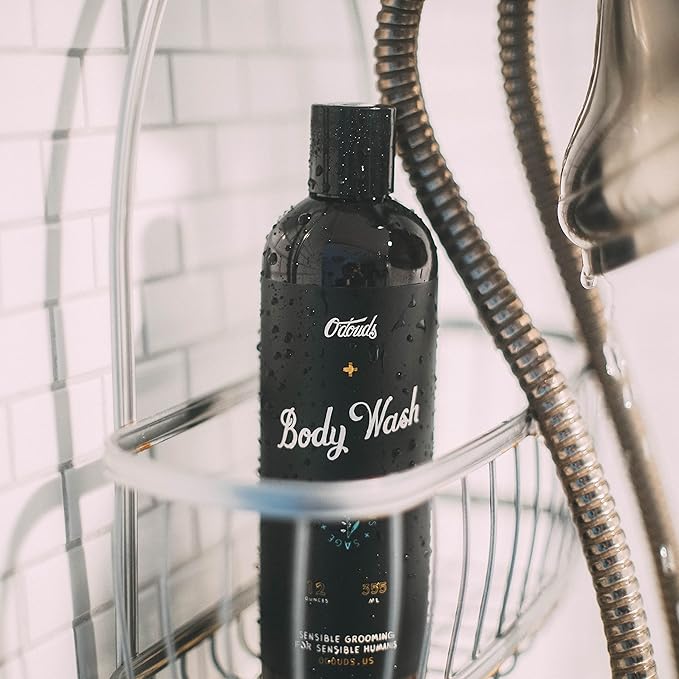 O'Douds Body Wash - All Natural Body Wash for Men & Women - Plant-Based, Vegan Body Wash - Jojoba Oil, Aloe Vera, Coco Betaine & Vegetable Glycerin - Eucalyptus & Sage Scent (12 oz.)