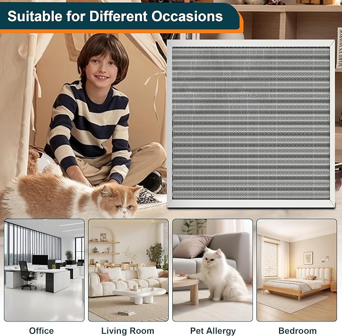 12x20x1 Reusable Air Filter, MERV 8, Permanent Electrostatic Air Filter - Image 7