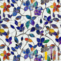 Window Privacy Film Stained Glass Window Film Frosted Window Film Window clings Non-Adhesive Reusable Decorative for Home Removable (Purple Frosted,35.4 X 78.7 in