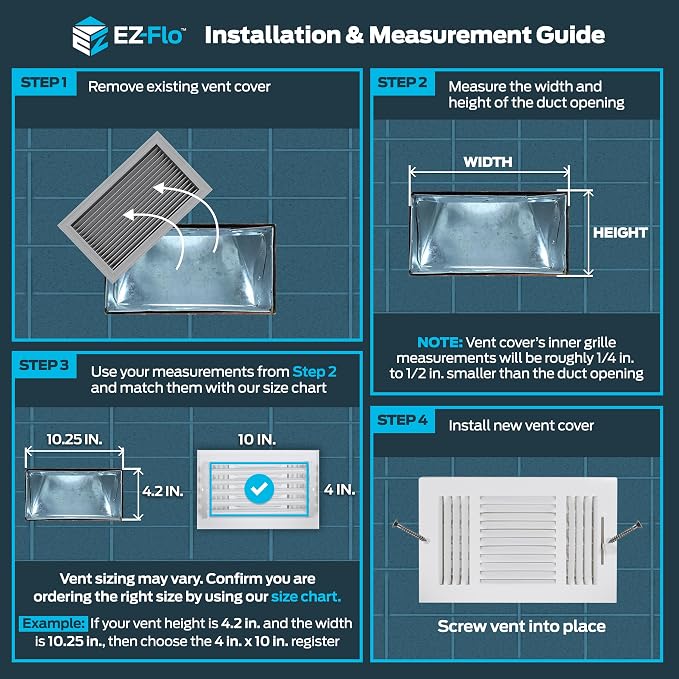 EZ-FLO 30 x 6 Inch Return Air Vent Cover - Image 3