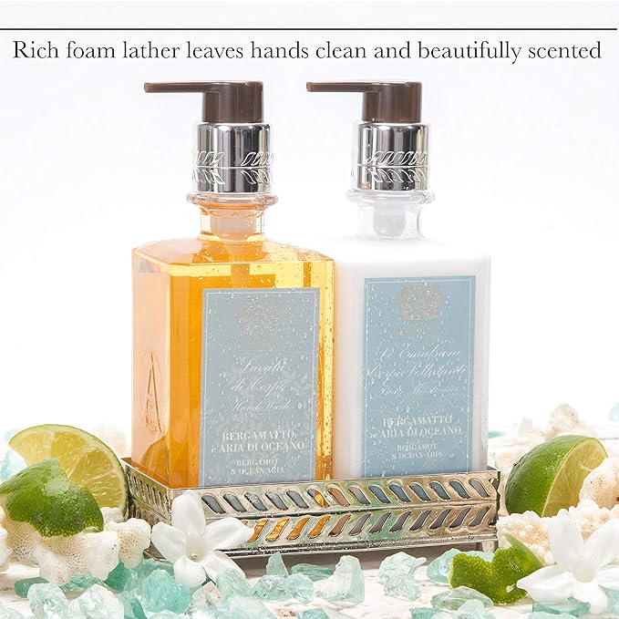 Antica Farmacista Hand & Body Wash - Luxury Nourishing Body Wash - Hydrating Hand Cleansing Wash - Bath & Body Gift - Lemon, Verbena & Cedar, 10 fl oz