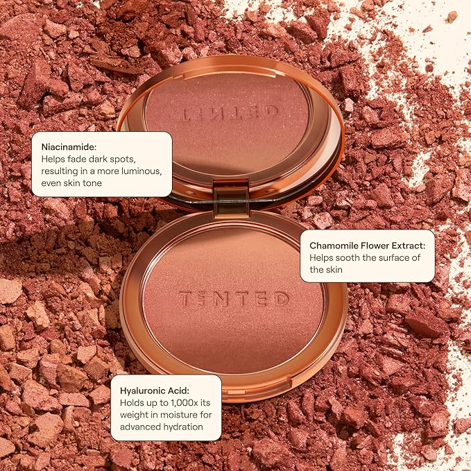 Live Tinted Huebeam Jumbo Gradient Blushing Bronzer - Lightweight, Highly-Pigmented, Buildable & Blendable - Sunkissed, Glowy, Even Toned Skin Face Blush and Bronzer - 15g / 0.5 oz