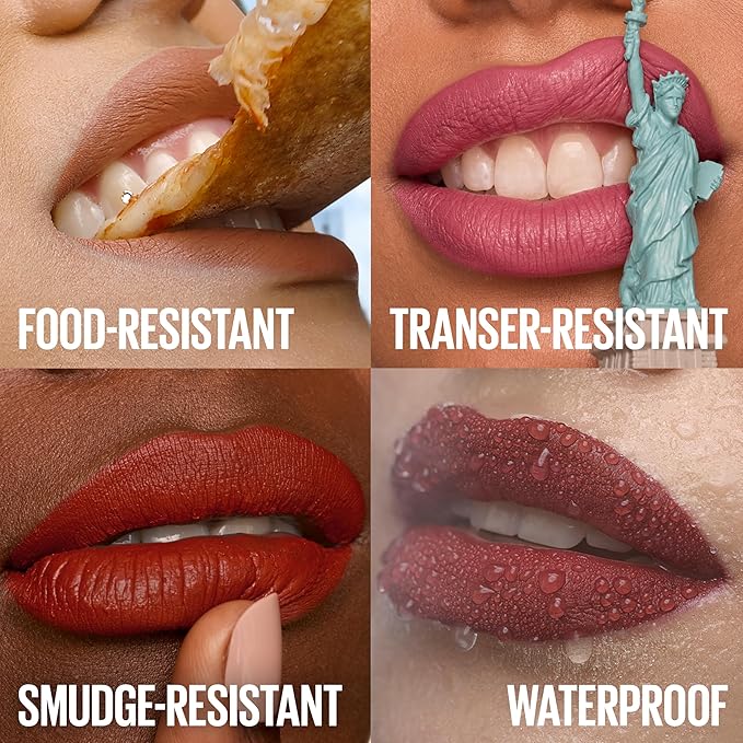 Maybelline Super Stay Matte Ink Liquid Lipstick Makeup, Long Lasting High Impact Color, Up to 16H Wear, Poet, Light Rosey Nude, 1 Count, Packaging May Vary