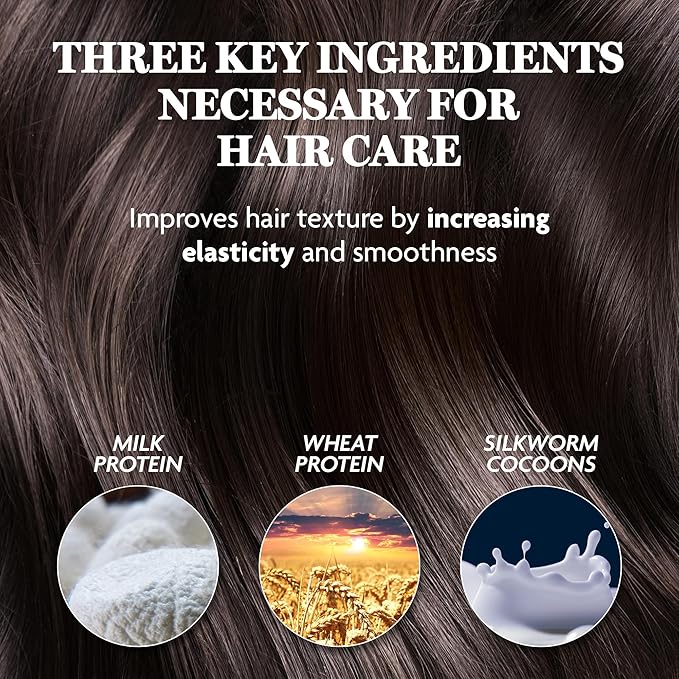 HAIR PLUS Protein Bond Water Essence for Hair 200ml | Hair Serum for Frizzy and Damaged Hair Scalp Serum Frizz Control Hair Care Products | Hair Regrowth Essence Intensive Spray Korean Hair Essence