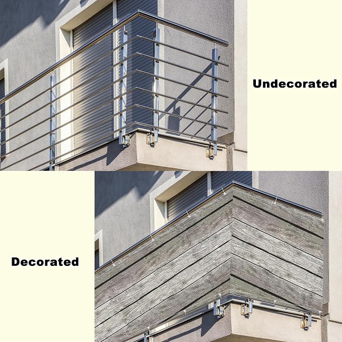 Privacy Screen Protector 4.6' x 13.1' UV-Resistant Visibility Reduction Privacy - Image 8