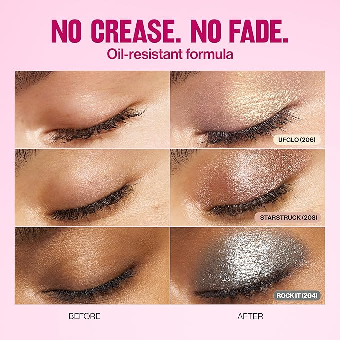 REVLON Glimmer Liquid Shadow, Smudge-Proof Shimmer Eyeshadow Makeup, Long Lasting, High Pigment, 201 On Cloud Shine