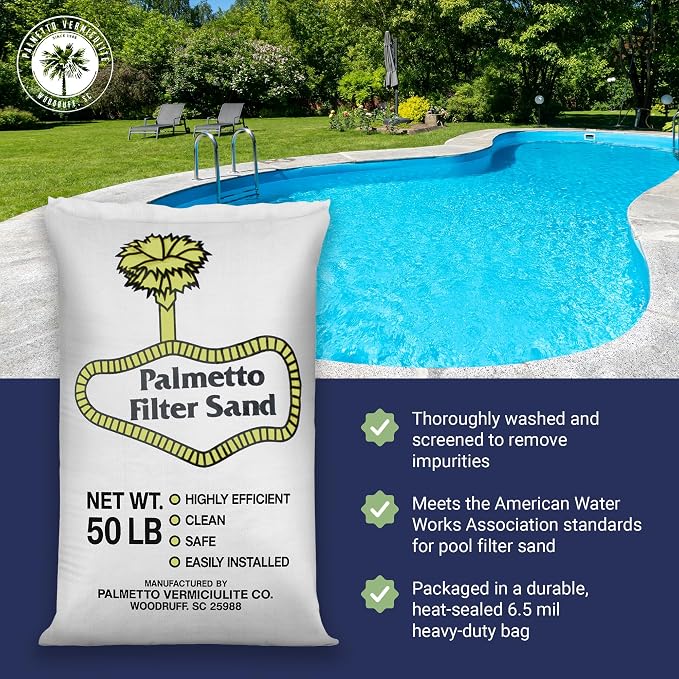 Palmetto 3 Pack Pool Filter Sand, Clean and Clear Water, Natural Sand - Image 2