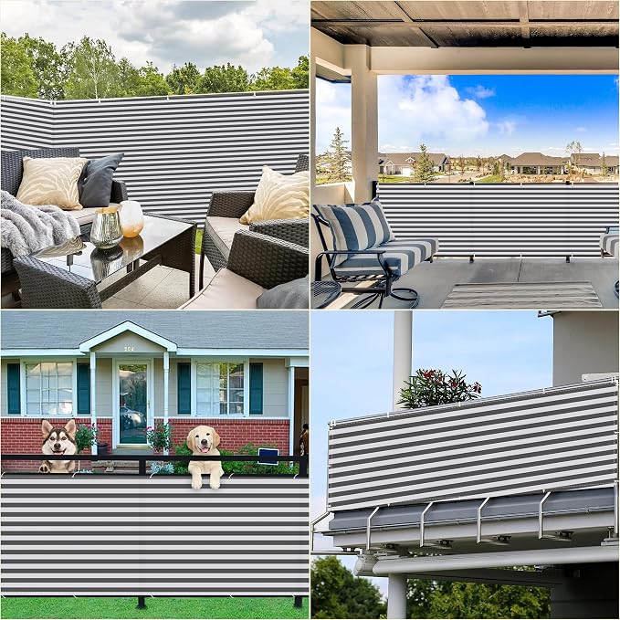 Fence Privacy Screen 1.6' x 16.4' Durable and UV Resistant Patio Privacy Screen - Image 7