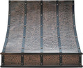 CT Copper Tailor Sloped Copper Vent Hood Island Mount, 1260 CFM Exhaust Fan by CTCopperTailor