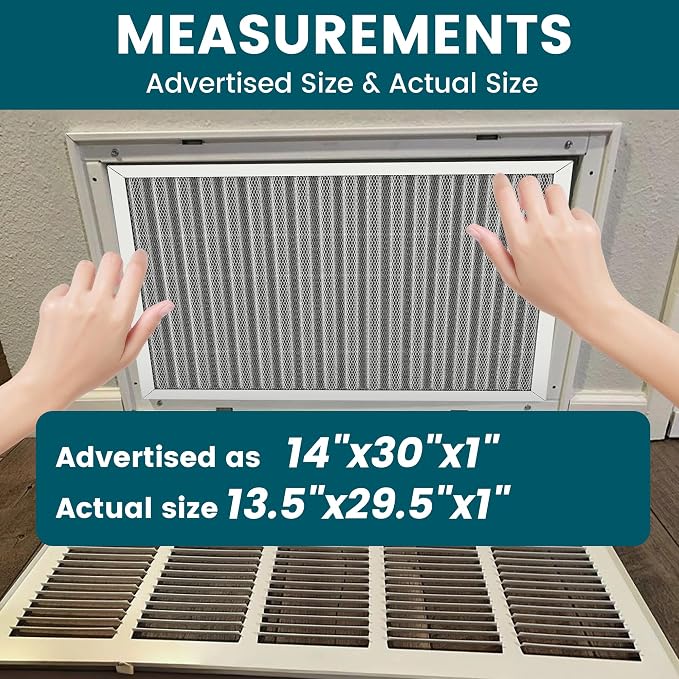 14x30x1 Air Filter-MERV 8, Washable & Reusable Electrostatic Air Filter - Image 4