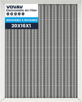 16x20x1 Air Filter-MERV 8, Washable & Reusable Electrostatic Air Filter by VOVAV