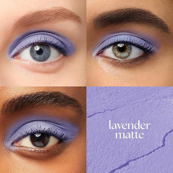 Julep Eyeshadow 101 Cream-to-Powder Waterproof Shadow Stick – Lavender Matte – Long-Lasting, Crease-Proof, Light Purple Matte Cream Eyeshadow with Built-in Smudger