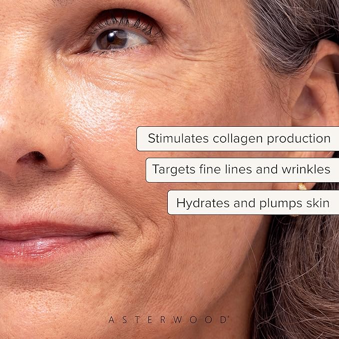 Asterwood Triple Repair Matrixyl 3000 + Argireline + Hyaluronic Acid + Vitamin C Serum for Face - Anti-Aging, Collagen Boosting, Hydrating - Fragrance-Free - 8 Fl Oz