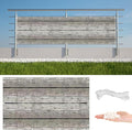 Balcony Privacy Screen 3.3' x 23' UV Protection Weather Resistant Waterproof by AYLFBFU