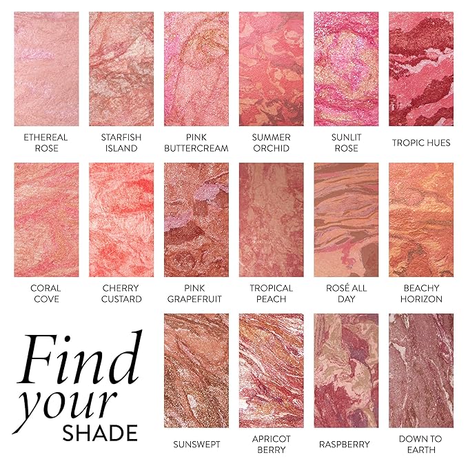 LAURA GELLER NEW YORK Baked Blush-n-Brighten Marbleized Blush for Cheeks - Summer Orchid - Natural Finish - Buildable Color