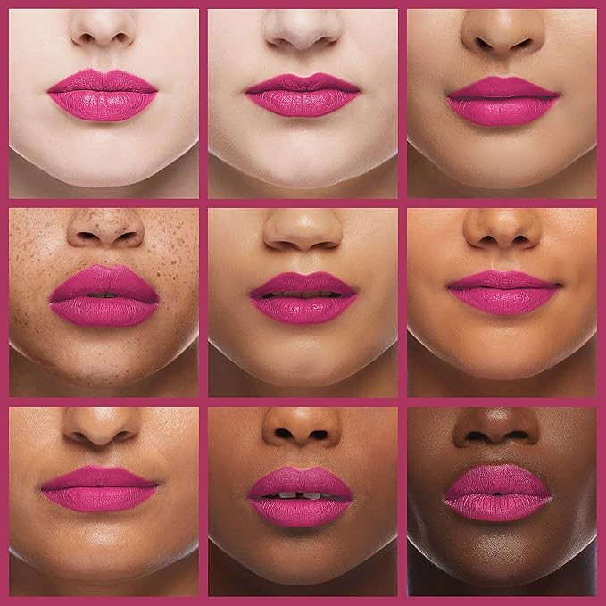 Palladio Herbal Lipstick, Rich Pigmented and Creamy, Infused with Aloe Vera, Chamomile & Ginseng, Prevents Lips from Drying, Combats Fine Lines, Long Lasting Lipstick, Silver Rose
