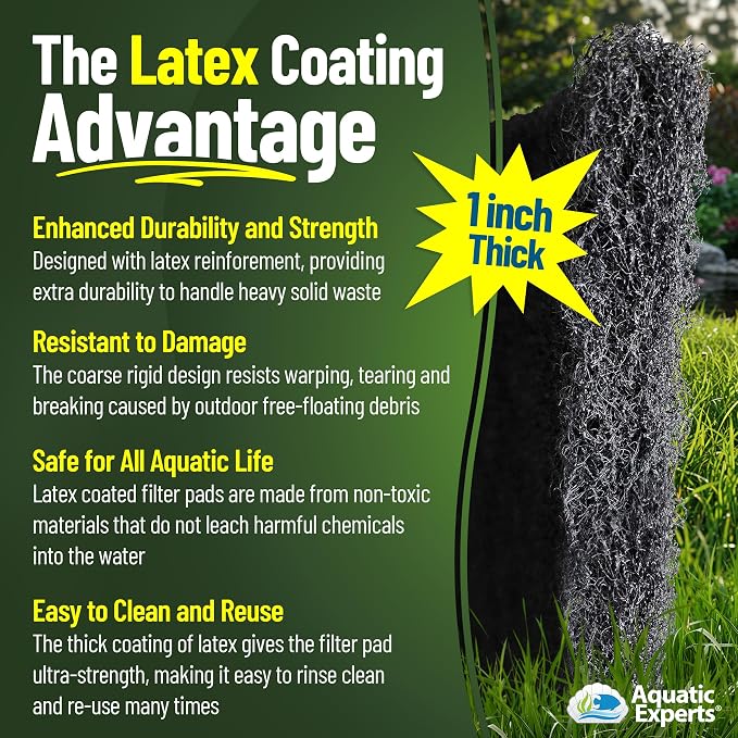 Aquatic Experts Classic Koi Pond Filter Pad COARSE – Bulk Roll Pond Filter Media - Image 7