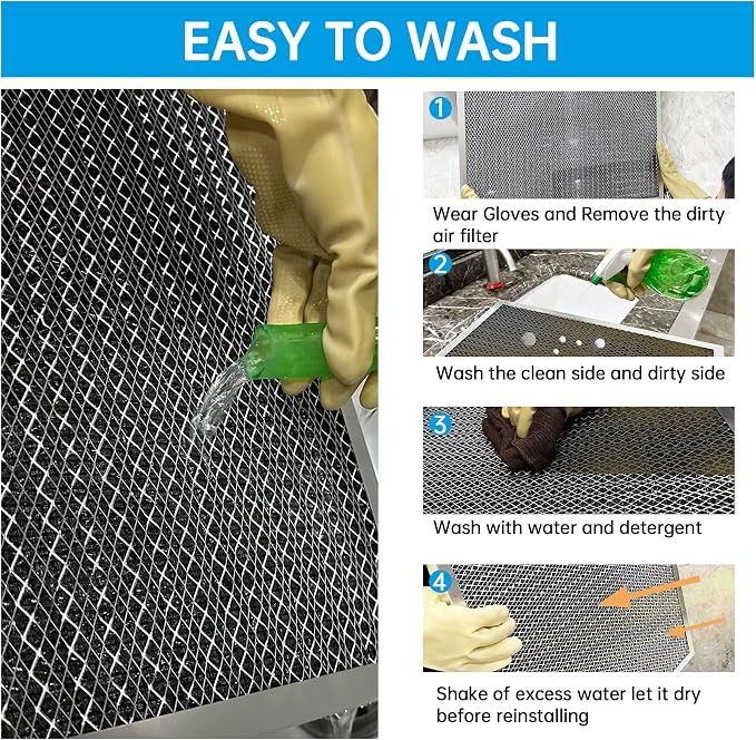 UBeesize 18x24x1 Reusable Electrostatic Air Filter HVAC AC Furnace Filter - Image 7