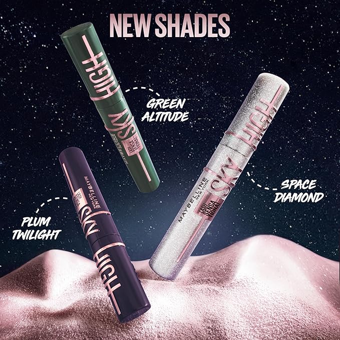 Maybelline Lash Sensational Sky High Mascara Makeup, Volumizing, Lengthening, Defining, Curling, Multiplying, Buildable, Washable Formula, Burgundy Haze, 1 Count