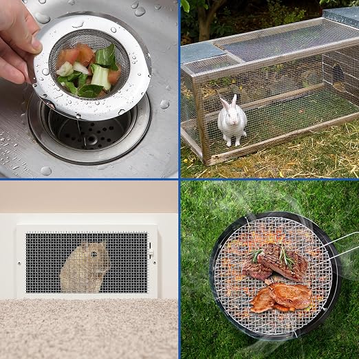 30 Mesh 304 Stainless Steel Mesh Screen, 15.7'' x 142'' Wire Screen Mesh - Image 5