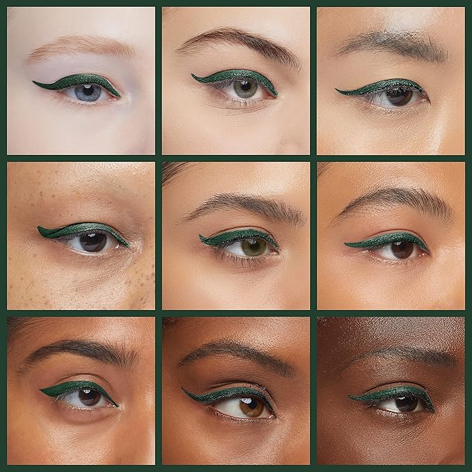 docolor Waterproof Eyeliner Pen Super Slim Liquid Eyeliner Eye Liner Gel (Green)