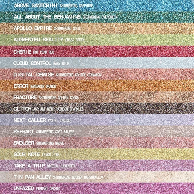 aboutface Fractal Glitter Eye Paint Take A Trip– Smudge-Proof, Long-Lasting Liquid Eyeshadow – Intense Sparkle with Mousse Texture – Vegan, Cruelty-Free – 0.13 oz (Lavender)