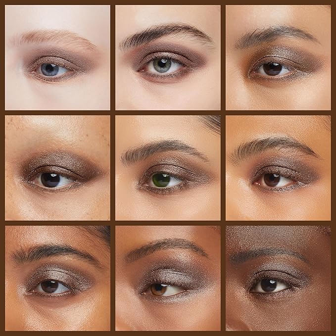 Palladio Waterproof Eyeshadow Stick with Blending Sponge, Long Lasting & Effortless Application, Smudge Free & Crease Proof Formula, Matte & Shimmer Shades, Buildable Eye Shadow (Chocolate Shimmer)
