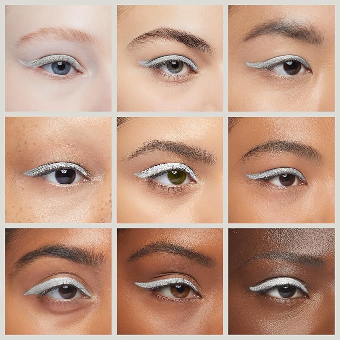 K7L Silver Shimmer Eyeliner Cosmetics - Waterproof Eyeliner Pencil - Disco